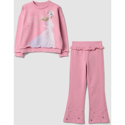 Disney , Completo Jogging Rosa In Misto Cotone Con Stampa Frozen Per Bambina, Rosa, Taglia: 7-8 Disney , Completo Jogging Rosa In Misto Cotone Con Stampa Frozen Per Bambina, Rosa, Taglia: 7-8