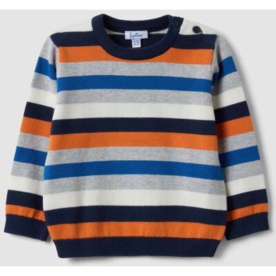 FAGOTTINO , Maglione Multicolor A Righe In Puro Cotone Per Bimbo, Bambino, Multicolor, Taglia: 12-18 FAGOTTINO , Maglione Multicolor A Righe In Puro Cotone Per Bimbo, Bambino, Multicolor, Taglia: 12-18