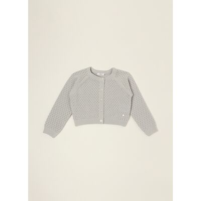 IANA , Cardigan Grigio In Puro Cotone, Neonata, Beige, Taglia: 18 IANA , Cardigan Grigio In Puro Cotone, Neonata, Beige, Taglia: 18