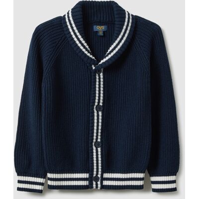 OVS KIDS , Cardigan In Puro Cotone Blu Regular Fit Da Bambino, Multicolor, Taglia: 4-5 OVS KIDS , Cardigan In Puro Cotone Blu Regular Fit Da Bambino, Multicolor, Taglia: 4-5