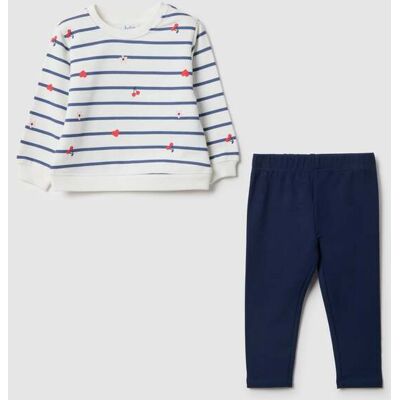 FAGOTTINO , Set Felpa Pantalone In Puro Cotone Multicolor Da Bimba Regular Fit, Bambina, Multicolor, Taglia: 12-18 FAGOTTINO , Set Felpa Pantalone In Puro Cotone Multicolor Da Bimba Regular Fit, Bambina, Multicolor, Taglia: 12-18