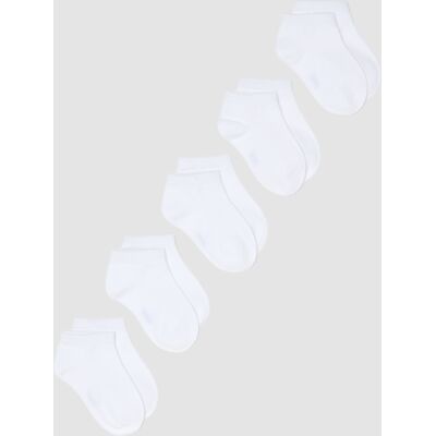 OVS KIDS , Multipack Calze Corte In Misto Cotone Biologico Bianco Da Bambine, Bambina, Bianco, Taglia: 25/27 OVS KIDS , Multipack Calze Corte In Misto Cotone Biologico Bianco Da Bambine, Bambina, Bianco, Taglia: 25/27