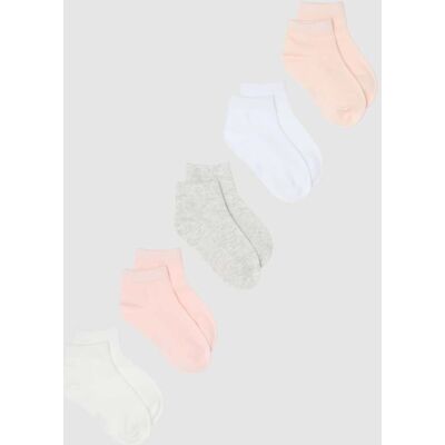 OVS KIDS , Multipack Calze Corte Multicolor Da Bambina In Cotone Elasticizzato, Multicolor, Taglia: 25/27 OVS KIDS , Multipack Calze Corte Multicolor Da Bambina In Cotone Elasticizzato, Multicolor, Taglia: 25/27