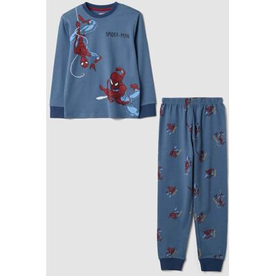 Marvel , Pigiama Blu In Puro Cotone Organico Con Stampa Spider-man, Bambino, Blu, Taglia: 6-7 Marvel , Pigiama Blu In Puro Cotone Organico Con Stampa Spider-man, Bambino, Blu, Taglia: 6-7
