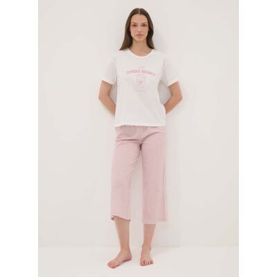 OVS , Pantaloni Pigiama Rosa In Puro Cotone Organico, Donna, Rosa, Taglia: XXL OVS , Pantaloni Pigiama Rosa In Puro Cotone Organico, Donna, Rosa, Taglia: XXL