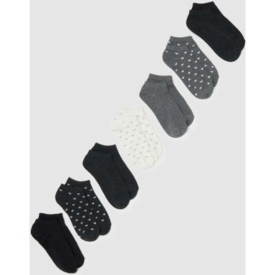 OVS , Multipack Calzini Alla Caviglia In Cotone Elasticizzato Multicolor, Donna, Multicolor, Taglia: 36-38 OVS , Multipack Calzini Alla Caviglia In Cotone Elasticizzato Multicolor, Donna, Multicolor, Taglia: 36-38
