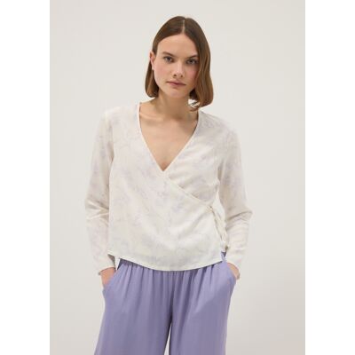 OVS , Top Pigiama Bianco In Pura Viscosa Con Chiusura Laterale A Nodo, Donna, Bianco, Taglia: M OVS , Top Pigiama Bianco In Pura Viscosa Con Chiusura Laterale A Nodo, Donna, Bianco, Taglia: M