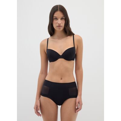 OVS , Culotte Vita Alta In Tessuto Elasticizzato Nero, Donna, Nero, Taglia: 5 OVS , Culotte Vita Alta In Tessuto Elasticizzato Nero, Donna, Nero, Taglia: 5