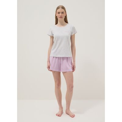 OVS , Pigiama Corto In Cotone Elasticizzato A Righe Multicolor Regular Fit, Donna, Multicolor, Taglia: XXL OVS , Pigiama Corto In Cotone Elasticizzato A Righe Multicolor Regular Fit, Donna, Multicolor, Taglia: XXL