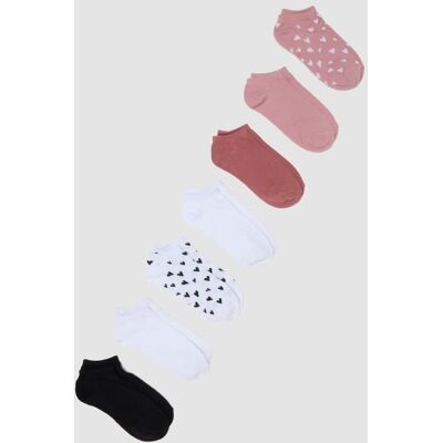OVS , Multipack Di Sette Calzini Multicolor In Misto Cotone, Donna, Multicolor, Taglia: 36-38 OVS , Multipack Di Sette Calzini Multicolor In Misto Cotone, Donna, Multicolor, Taglia: 36-38