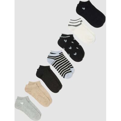 OVS , Multipack Calzini In Misto Cotone Biologico Multicolor, Donna, Multicolor, Taglia: 36-38 OVS , Multipack Calzini In Misto Cotone Biologico Multicolor, Donna, Multicolor, Taglia: 36-38