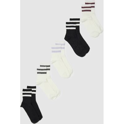 OVS , Multipack Calzini In Misto Cotone A Righe Multicolor Regular Fit, Donna, Multicolor, Taglia: 36-38 OVS , Multipack Calzini In Misto Cotone A Righe Multicolor Regular Fit, Donna, Multicolor, Taglia: 36-38