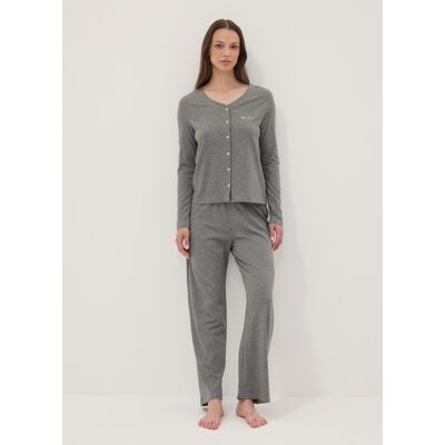 OVS , Pantaloni Pigiama Grigi In Misto Cotone Viscosa, Donna, Grigio, Taglia: XL OVS , Pantaloni Pigiama Grigi In Misto Cotone Viscosa, Donna, Grigio, Taglia: XL
