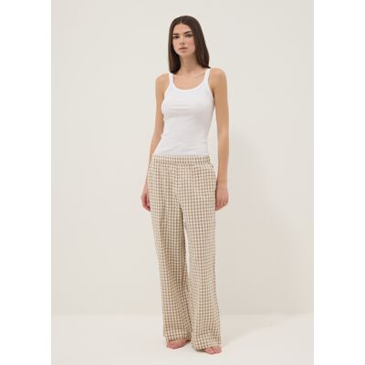OVS , Pantaloni Pigiama In Puro Cotone A Quadri Multicolor Regular Fit, Donna, Multicolor, Taglia: S OVS , Pantaloni Pigiama In Puro Cotone A Quadri Multicolor Regular Fit, Donna, Multicolor, Taglia: S