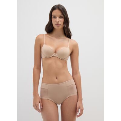 OVS , Culotte Vita Alta In Tessuto Elasticizzato Beige, Donna, Beige, Taglia: 6 OVS , Culotte Vita Alta In Tessuto Elasticizzato Beige, Donna, Beige, Taglia: 6