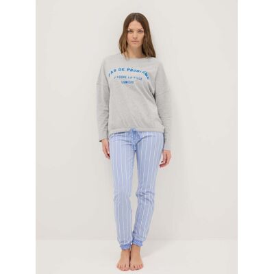 OVS , Pantaloni Pigiama A Righe Multicolor In Puro Cotone Regular Fit, Donna, Multicolor, Taglia: M OVS , Pantaloni Pigiama A Righe Multicolor In Puro Cotone Regular Fit, Donna, Multicolor, Taglia: M