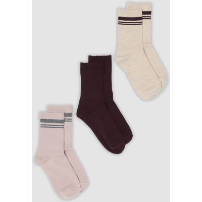 OVS , Tripack Di Calzini Multicolor In Cotone Organico Elasticizzato A Righe, Donna, Multicolor, Taglia: 36-38 OVS , Tripack Di Calzini Multicolor In Cotone Organico Elasticizzato A Righe, Donna, Multicolor, Taglia: 36-38