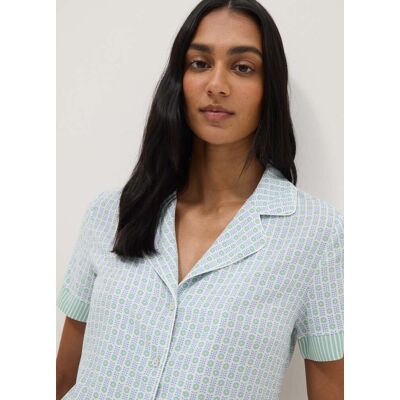 OVS , Camicia Da Pigiama In Pura Viscosa Multicolor Regular Fit Con Fantasia, Donna, Multicolor, Taglia: S OVS , Camicia Da Pigiama In Pura Viscosa Multicolor Regular Fit Con Fantasia, Donna, Multicolor, Taglia: S