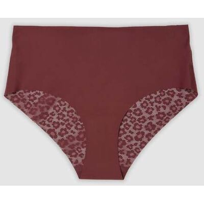 OVS , Slip Rosso In Tessuto Elasticizzato Con Inserti Floreali, Donna, Rosso, Taglia: 2 OVS , Slip Rosso In Tessuto Elasticizzato Con Inserti Floreali, Donna, Rosso, Taglia: 2