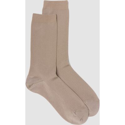 LES COPAINS , Calzini Beige In Viscosa Elasticizzato A Coste, Donna, Rosa, Taglia: ONE SIZE LES COPAINS , Calzini Beige In Viscosa Elasticizzato A Coste, Donna, Rosa, Taglia: ONE SIZE