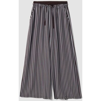 OVS , Pantaloni Pigiama Marroni In Pura Viscosa A Righe, Donna, Marrone, Taglia: S OVS , Pantaloni Pigiama Marroni In Pura Viscosa A Righe, Donna, Marrone, Taglia: S