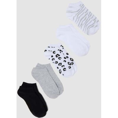OVS , Multipack Di Cinque Calzini Fantasie Multicolor In Misto Cotone, Donna, Multicolor, Taglia: 39-41 OVS , Multipack Di Cinque Calzini Fantasie Multicolor In Misto Cotone, Donna, Multicolor, Taglia: 39-41