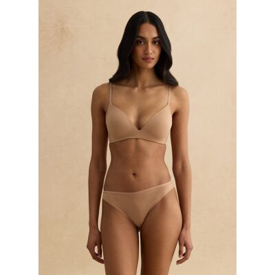 LES COPAINS , Brasiliana Beige Scuro In Microfibra, Donna, Beige, Taglia: 4 LES COPAINS , Brasiliana Beige Scuro In Microfibra, Donna, Beige, Taglia: 4