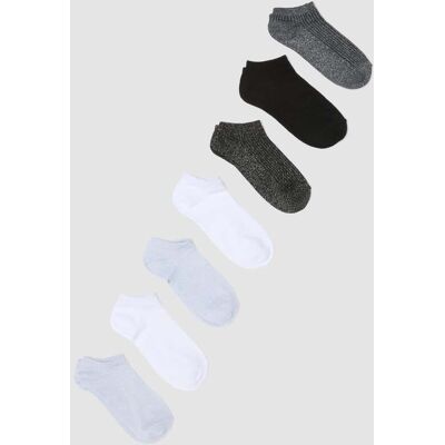 OVS , Multipack Di Sette Calzini Alla Caviglia Multicolor In Tessuto Elasticizzato, Donna, Bianco, Taglia: 36-38 OVS , Multipack Di Sette Calzini Alla Caviglia Multicolor In Tessuto Elasticizzato, Donna, Bianco, Taglia: 36-38