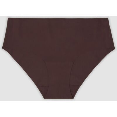 OVS , Slip Hipster Marrone In Microfibra Elasticizzata Con Vita Regular, Donna, Marrone, Taglia: 3 OVS , Slip Hipster Marrone In Microfibra Elasticizzata Con Vita Regular, Donna, Marrone, Taglia: 3