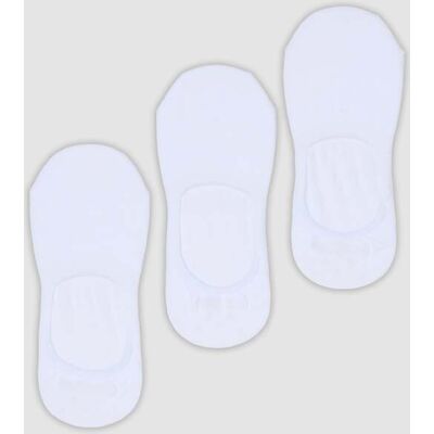 OVS , Tripack Di Calzini Bianchi Invisibili In Cotone Organico, Donna, Bianco, Taglia: 36-38 OVS , Tripack Di Calzini Bianchi Invisibili In Cotone Organico, Donna, Bianco, Taglia: 36-38