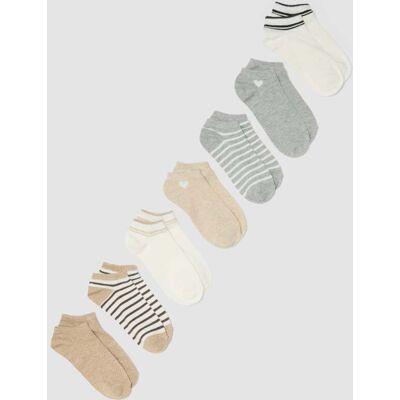 OVS , Multipack Calzini In Misto Cotone Organico Multicolor, Donna, Multicolor, Taglia: 36-38 OVS , Multipack Calzini In Misto Cotone Organico Multicolor, Donna, Multicolor, Taglia: 36-38