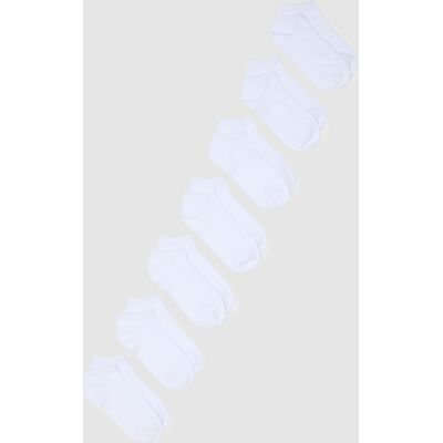 OVS , Multipack Calzini Bianchi In Cotone Elasticizzato Vestibilità Aderente, Donna, Bianco, Taglia: 36-38 OVS , Multipack Calzini Bianchi In Cotone Elasticizzato Vestibilità Aderente, Donna, Bianco, Taglia: 36-38