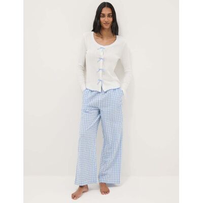 OVS , Pantaloni Pigiama In Puro Cotone A Quadri Multicolor Regular Fit, Donna, Multicolor, Taglia: S OVS , Pantaloni Pigiama In Puro Cotone A Quadri Multicolor Regular Fit, Donna, Multicolor, Taglia: S