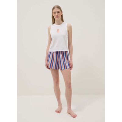 OVS , Pigiama Corto In Puro Cotone Multicolor Regular Fit Con Ricamo, Donna, Multicolor, Taglia: L OVS , Pigiama Corto In Puro Cotone Multicolor Regular Fit Con Ricamo, Donna, Multicolor, Taglia: L