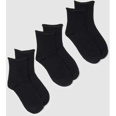 OVS , Tripack Calzini Corti Neri In Misto Cotone Vestibilità Aderente, Donna, Nero, Taglia: 36-38 OVS , Tripack Calzini Corti Neri In Misto Cotone Vestibilità Aderente, Donna, Nero, Taglia: 36-38