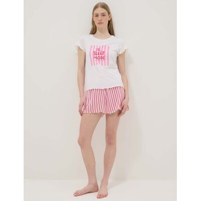 OVS , Pigiama Corto In Puro Cotone Multicolor Regular Fit Con Stampa, Donna, Multicolor, Taglia: L OVS , Pigiama Corto In Puro Cotone Multicolor Regular Fit Con Stampa, Donna, Multicolor, Taglia: L