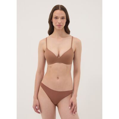OVS , Slip Brasiliana Marrone In Microfibra Elasticizzata, Donna, Marrone, Taglia: 2 OVS , Slip Brasiliana Marrone In Microfibra Elasticizzata, Donna, Marrone, Taglia: 2