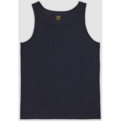 OVS , Canottiera Blu In Puro Cotone Organico Regular Fit, Uomo, Blu, Taglia: S OVS , Canottiera Blu In Puro Cotone Organico Regular Fit, Uomo, Blu, Taglia: S