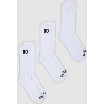 OVS , Tripack Di Calze Sportive Bianche In Cotone Organico Elasticizzato, Uomo, Bianco, Taglia: 38-42 OVS , Tripack Di Calze Sportive Bianche In Cotone Organico Elasticizzato, Uomo, Bianco, Taglia: 38-42