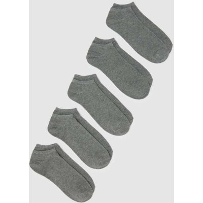 OVS , Multipack Di Cinque Pariscarpa Grigi In Misto Cotone, Uomo, Grigio, Taglia: 43-46 OVS , Multipack Di Cinque Pariscarpa Grigi In Misto Cotone, Uomo, Grigio, Taglia: 43-46