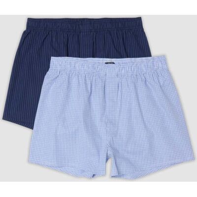 OVS , Bipack Boxer Blu E Azzurro In Puro Cotone Organico, Uomo, Multicolor, Taglia: L OVS , Bipack Boxer Blu E Azzurro In Puro Cotone Organico, Uomo, Multicolor, Taglia: L