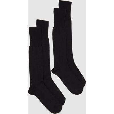 OVS , Bipack Calze Lunghe Nere Elasticizzate In Misto Bamboo, Uomo, Nero, Taglia: 40/41 OVS , Bipack Calze Lunghe Nere Elasticizzate In Misto Bamboo, Uomo, Nero, Taglia: 40/41