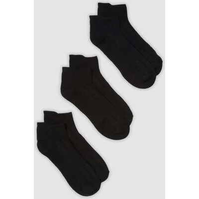 OVS , Tripack Di Calze Sportive Nere Alla Caviglia In Misto Cotone Organico, Uomo, Nero, Taglia: 43-46 OVS , Tripack Di Calze Sportive Nere Alla Caviglia In Misto Cotone Organico, Uomo, Nero, Taglia: 43-46