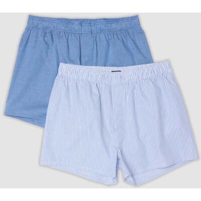 OVS , Bipack Di Boxer Azzurri In Puro Cotone Organico, Uomo, Azzurro, Taglia: S OVS , Bipack Di Boxer Azzurri In Puro Cotone Organico, Uomo, Azzurro, Taglia: S