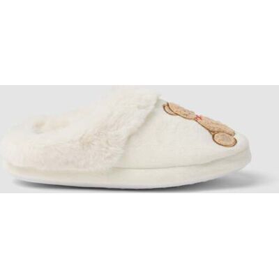 OVS KIDS , Pantofole Bianche Con Orsetto Ricamato Per Bambina E Ragazza, Bianco, Taglia: 32 OVS KIDS , Pantofole Bianche Con Orsetto Ricamato Per Bambina E Ragazza, Bianco, Taglia: 32