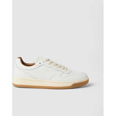 PIOMBO , Sneakers Bianche In Vera Pelle Con Suola A Contrasto, Uomo, Bianco, Taglia: 41 PIOMBO , Sneakers Bianche In Vera Pelle Con Suola A Contrasto, Uomo, Bianco, Taglia: 41