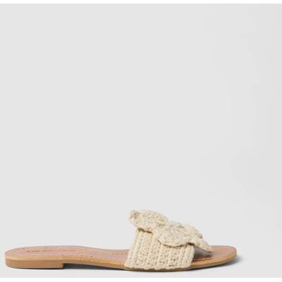 LES COPAINS , Sandali Beige Con Dettaglio Floreale Bianco, Donna, Multicolor, Taglia: 41 LES COPAINS , Sandali Beige Con Dettaglio Floreale Bianco, Donna, Multicolor, Taglia: 41