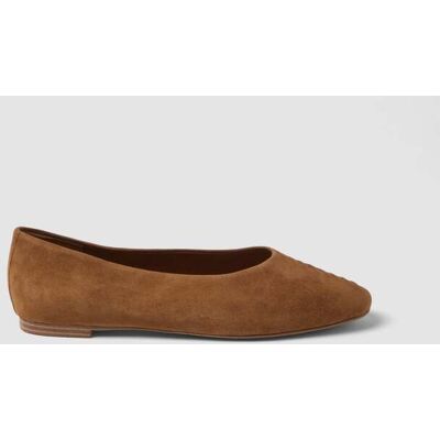 LES COPAINS , Ballerine In Vera Pelle Marrone Senza Fodera, Donna, Marrone, Taglia: 38 LES COPAINS , Ballerine In Vera Pelle Marrone Senza Fodera, Donna, Marrone, Taglia: 38