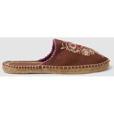 PIOMBO , Espadrillas Marroni Ricamati, Donna, Marrone, Taglia: 39 PIOMBO , Espadrillas Marroni Ricamati, Donna, Marrone, Taglia: 39