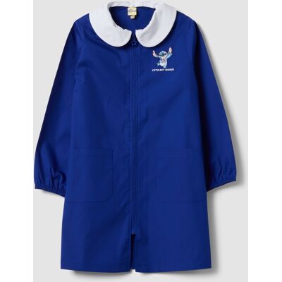 Disney , Grembiule Blu Per La Scuola Con Zip E Colletto Bianco Ricamo Stitch, Bambina, Blu, Taglia: 9-10 Disney , Grembiule Blu Per La Scuola Con Zip E Colletto Bianco Ricamo Stitch, Bambina, Blu, Taglia: 9-10